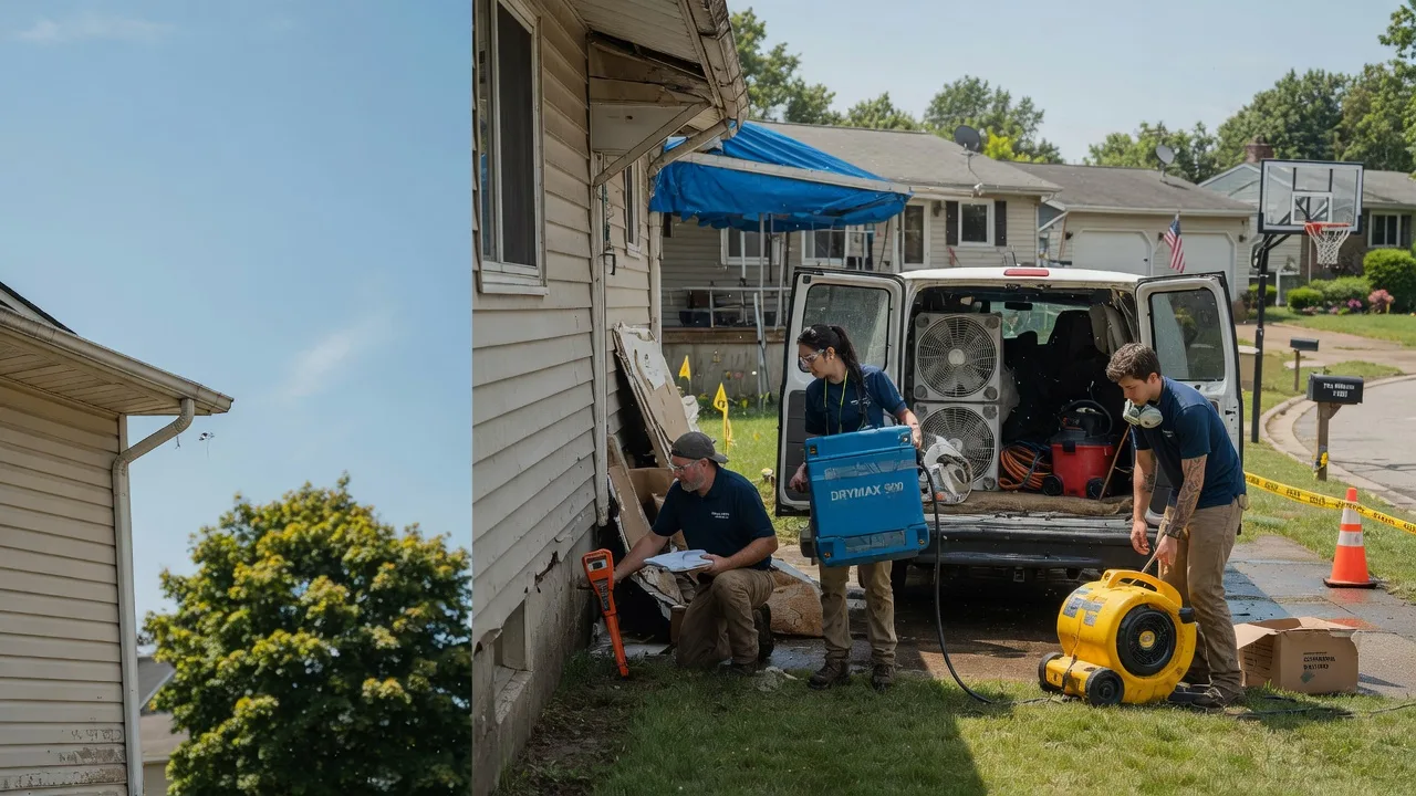 Ceiling Leak Cleanup in Portage, OH near me